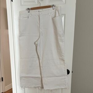 Good American Ivory Denim Pants